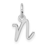 14k-white-gold-uppercase-letter-n-initial-charm-SolomonJeweler-Wichita-KS-CustomJewelry