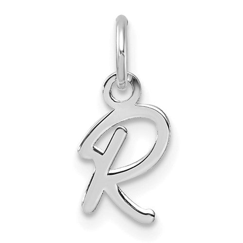 14k-white-gold-uppercase-letter-r-initial-charm-SolomonJeweler-Wichita-KS-CustomJewelry