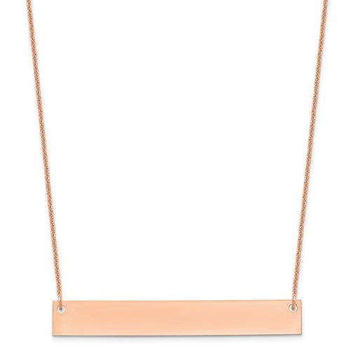14k-rose-gold-large-blank-bar-necklace-SolomonJeweler-Wichita-KS-CustomJewelry