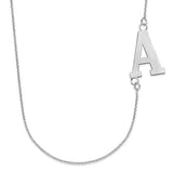 14k-white-gold-large-offset-initial-necklace-SolomonJeweler-Wichita-KS-CustomJewelry