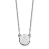 14kw-tiny-circle-block-letter-a-initial-necklace-SolomonJeweler-Wichita-KS-CustomJewelry