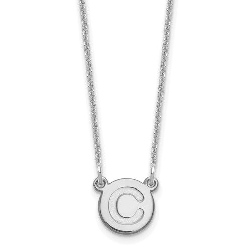 14kw-tiny-circle-block-letter-c-initial-necklace-SolomonJeweler-Wichita-KS-CustomJewelry