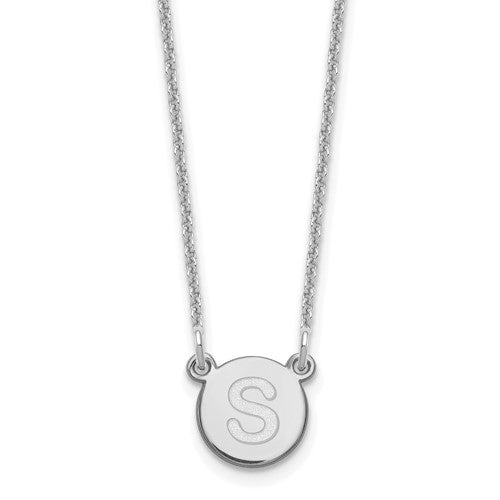 14kw-tiny-circle-block-letter-s-initial-necklace-SolomonJeweler-Wichita-KS-CustomJewelry