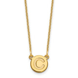 14k-tiny-circle-block-letter-c-initial-necklace-SolomonJeweler-Wichita-KS-CustomJewelry