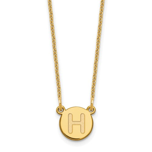 14ky-tiny-circle-block-letter-h-initial-necklace-SolomonJeweler-Wichita-KS-CustomJewelry