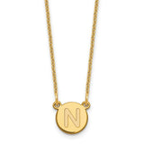 14ky-tiny-circle-block-letter-n-initial-necklace-SolomonJeweler-Wichita-KS-CustomJewelry