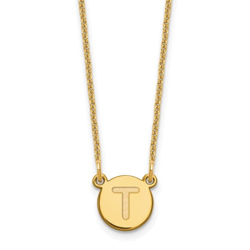 14ky-tiny-circle-block-letter-t-initial-necklace-SolomonJeweler-Wichita-KS-CustomJewelry