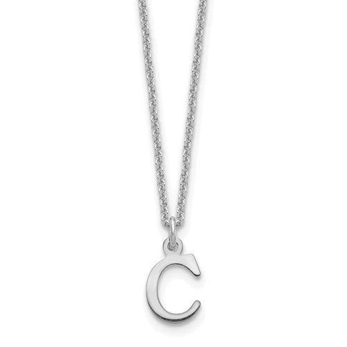 14kw-cutout-letter-c-initial-necklace-SolomonJeweler-Wichita-KS-CustomJewelry
