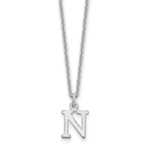14kw-cutout-letter-n-initial-necklace-SolomonJeweler-Wichita-KS-CustomJewelry
