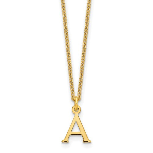 14ky-cutout-letter-a-initial-necklace-SolomonJeweler-Wichita-KS-CustomJewelry