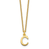 14ky-cutout-letter-c-initial-necklace-SolomonJeweler-Wichita-KS-CustomJewelry