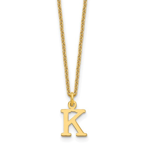 14ky-cutout-letter-k-initial-necklace-SolomonJeweler-Wichita-KS-CustomJewelry