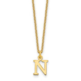 14ky-cutout-letter-n-initial-necklace-SolomonJeweler-Wichita-KS-CustomJewelry