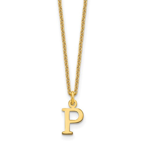 14ky-cutout-letter-p-initial-necklace-SolomonJeweler-Wichita-KS-CustomJewelry