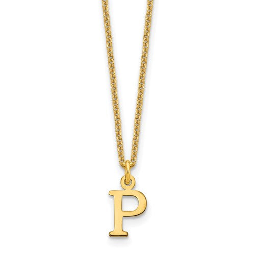 14ky-cutout-letter-p-initial-necklace-SolomonJeweler-Wichita-KS-CustomJewelry