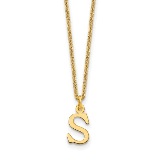 14ky-cutout-letter-s-initial-necklace-SolomonJeweler-Wichita-KS-CustomJewelry