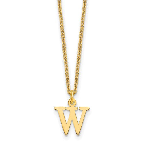 14ky-cutout-letter-w-initial-necklace-SolomonJeweler-Wichita-KS-CustomJewelry