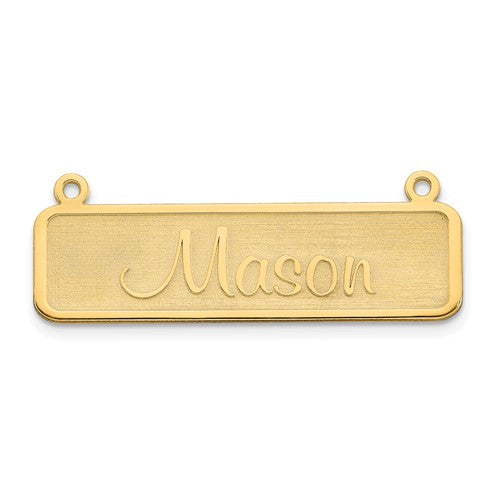 14k-yellow-gold-satin-name-plate-bar-SolomonJeweler-Wichita-KS-CustomJewelry