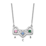 14kw-3-hearts-3-birthstones-w-18k-rhodium-plated-bezels-necklace-SolomonJeweler-Wichita-KS-CustomJewelry