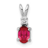 14k-white-gold-6x4mm-oval-ruby-aa-diamond-pendant-SolomonJeweler-Wichita-KS-CustomJewelry