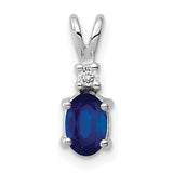 14k-white-gold-6x4mm-oval-sapphire-aa-diamond-pendant-SolomonJeweler-Wichita-KS-CustomJewelry