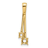 14k-diamond-two-stone-pendant-mounting-SolomonJeweler-Wichita-KS-CustomJewelry