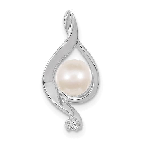 14k-white-gold-5-6mm-round-freshwater-cultured-pearl-aa-diamond-pendant-SolomonJeweler-Wichita-KS-CustomJewelry