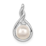 14k-white-gold-7-8mm-white-round-fw-cultured-pearl-aa-diamond-pendant-SolomonJeweler-Wichita-KS-CustomJewelry