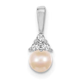 14k-white-gold-7mm-white-round-freshwater-cultured-pearl-aa-diamond-pendant-SolomonJeweler-Wichita-KS-CustomJewelry