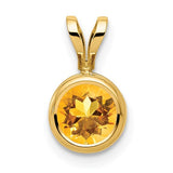 14k-6mm-citrine-bezel-pendant-SolomonJeweler-Wichita-KS-CustomJewelry