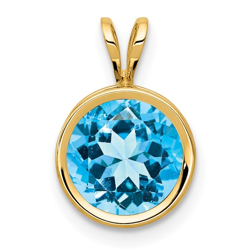 14k-8mm-blue-topaz-bezel-pendant-SolomonJeweler-Wichita-KS-CustomJewelry