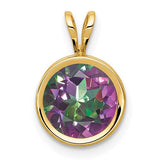 14k-8mm-fire-topaz-bezel-pendant-SolomonJeweler-Wichita-KS-CustomJewelry