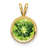 14k-8mm-peridot-bezel-pendant-SolomonJeweler-Wichita-KS-CustomJewelry