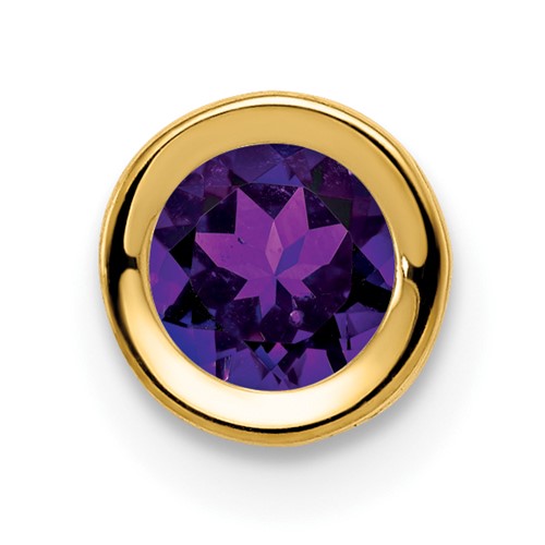 14k-5mm-amethyst-bezel-pendant-SolomonJeweler-Wichita-KS-CustomJewelry