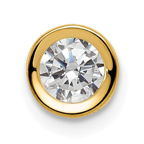 14k-5mm-cubic-zirconia-bezel-pendant-SolomonJeweler-Wichita-KS-CustomJewelry
