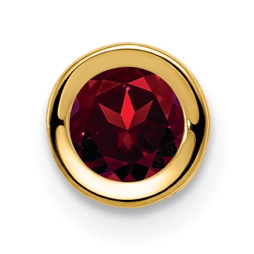 14k-5mm-garnet-bezel-pendant-SolomonJeweler-Wichita-KS-CustomJewelry