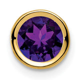 14k-6mm-amethyst-bezel-pendant-SolomonJeweler-Wichita-KS-CustomJewelry