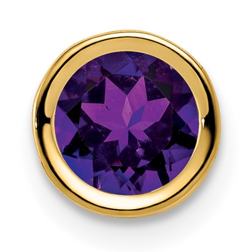14k-6mm-amethyst-bezel-pendant-SolomonJeweler-Wichita-KS-CustomJewelry