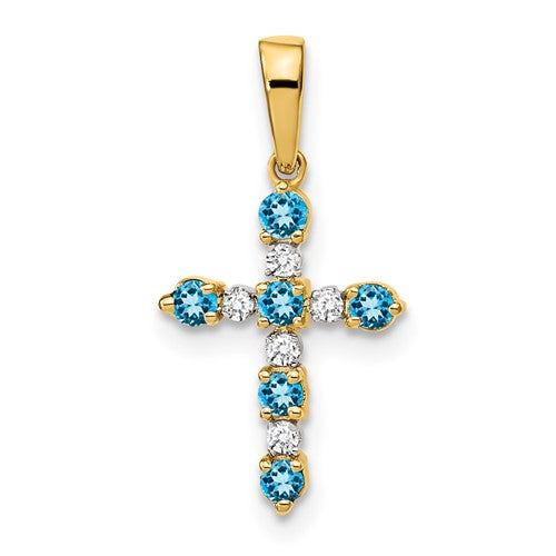 14k-blue-topaz-and-diamond-cross-pendant-SolomonJeweler-Wichita-KS-CustomJewelry
