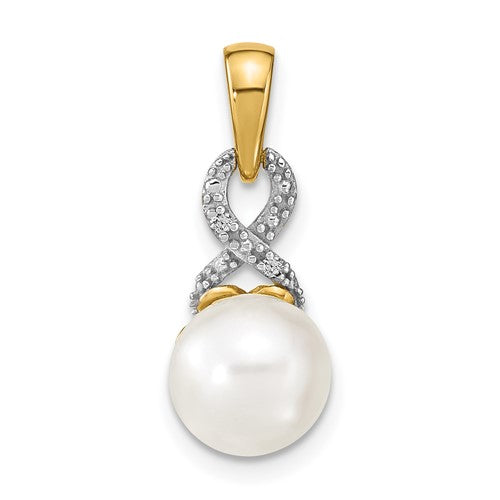 14k-7-8mm-freshwater-cultured-pearl-and-diamond-pendant-SolomonJeweler-Wichita-KS-CustomJewelry