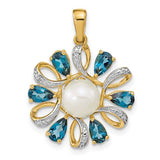 14k-diamond-and-6-7mm-button-fwc-pearl-london-blue-topaz-pendant-SolomonJeweler-Wichita-KS-CustomJewelry