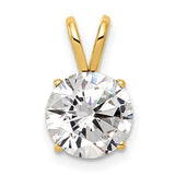 14k-8mm-cubic-zirconia-pendant-SolomonJeweler-Wichita-KS-CustomJewelry