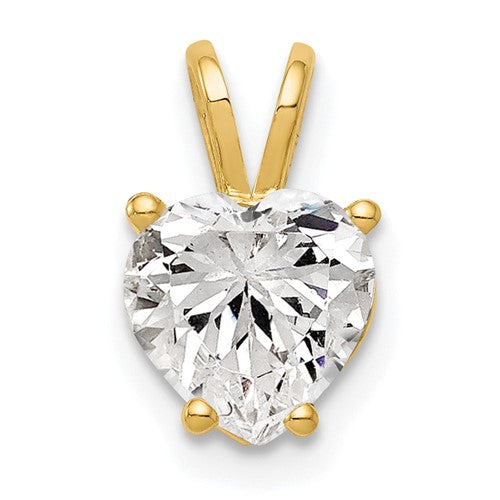 14k-7mm-heart-cubic-zirconia-pendant-SolomonJeweler-Wichita-KS-CustomJewelry