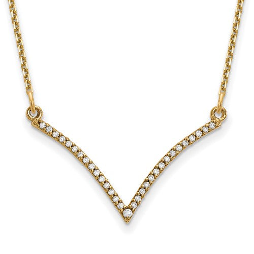 14ky-diamond-v-necklace-SolomonJeweler-Wichita-KS-CustomJewelry