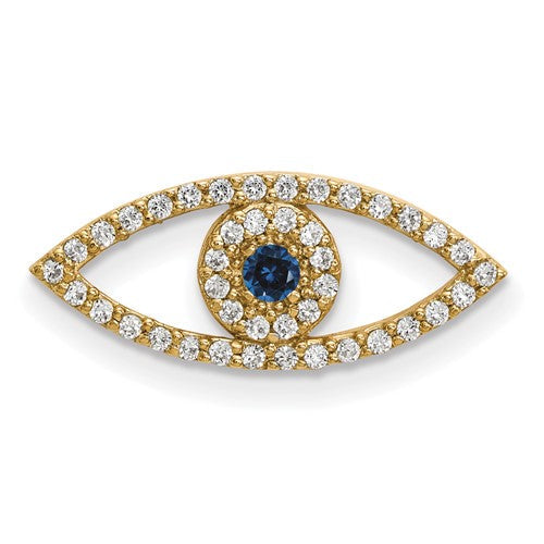 14ky-small-diamond-and-sapphire-evil-eye-pendant-SolomonJeweler-Wichita-KS-CustomJewelry