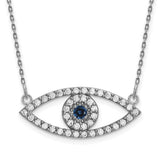 14k-white-gold-medium-necklace-diamond-and-sapphire-evil-eye-SolomonJeweler-Wichita-KS-CustomJewelry