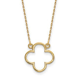 14k-small-necklace-quatrefoil-design-SolomonJeweler-Wichita-KS-CustomJewelry