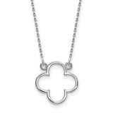 14k-white-gold-small-necklace-quatrefoil-design-SolomonJeweler-Wichita-KS-CustomJewelry