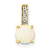 14k-diamond-and-opal-polished-pendant-SolomonJeweler-Wichita-KS-CustomJewelry