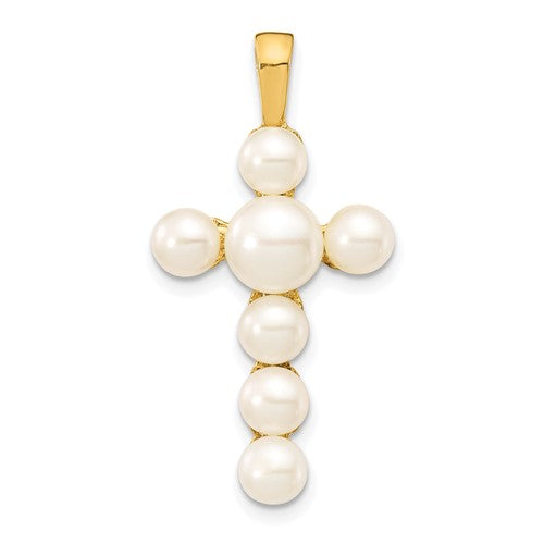 14k-4-6mm-white-button-freshwater-cultured-pearl-cross-pendant-SolomonJeweler-Wichita-KS-CustomJewelry